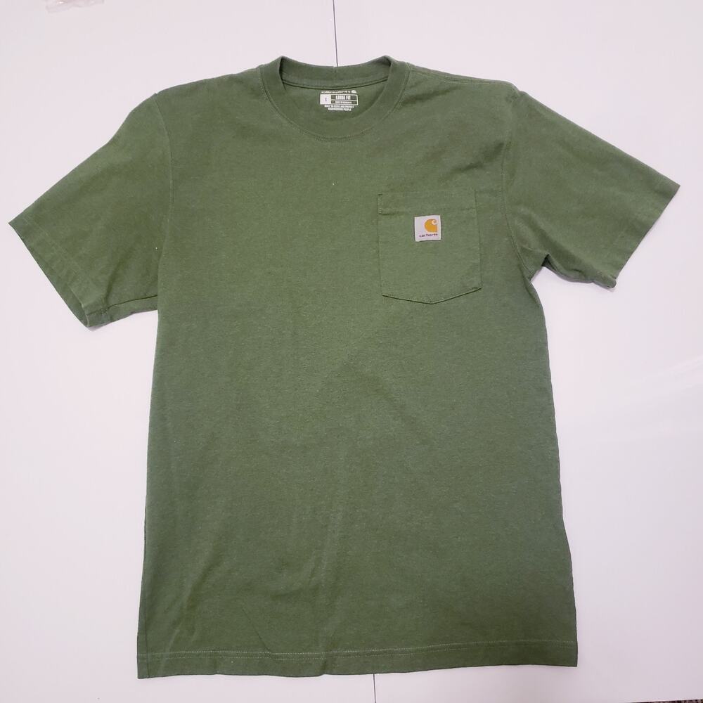 Carhartt Loose Fit Pocket Workwear T-Shirt, Green Size S #D82C